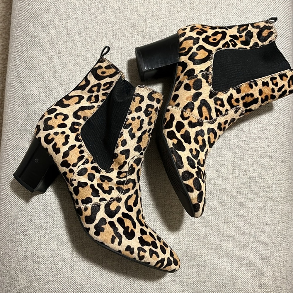 Animal Print Ankle Boots Size 8 - Coach and Four Tate